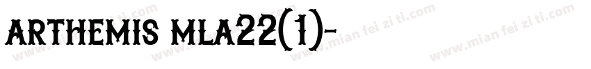 arthemis mla22(1)字体转换